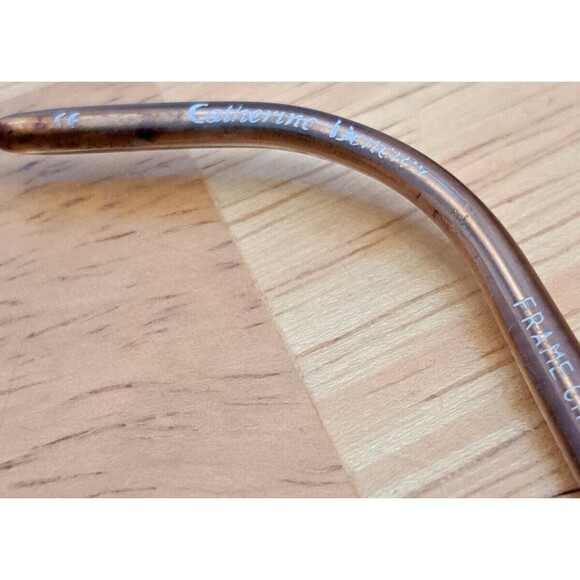 Catherine Deneuve Eyeglasses Frames CD-118 BRN 135 Gold/Pink Oval Flex Hinge - Picture 8 of 12